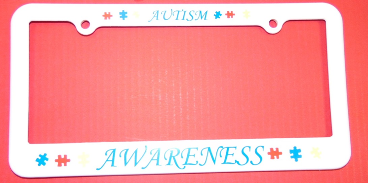  Autism Awareness License Plate Front Aluminum Metal
